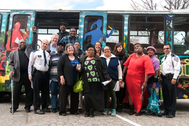 Lab participants in Providence, RI on a learning journey to visit local youth organizations