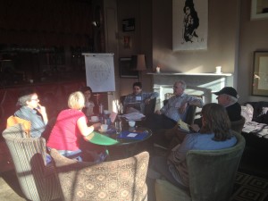 The afternoon wraps up with continued exchanges in small groups