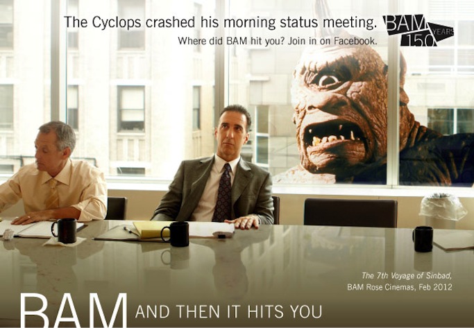 An image from BAM's 150th anniversary print campaign.