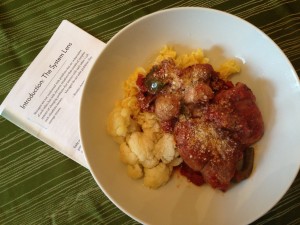 While discussing our systems thinking reading, we ate our delicious homemade lunch, made by Chef Kurt.