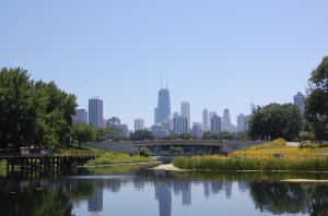 A view of the Lincoln Park Zoo.