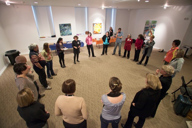 Teachers and Docents connect at the Portland Art Museum