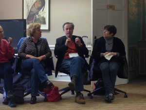 Discussing the subtle nuances of artistic directorship during the Innovation Lab retreat.
