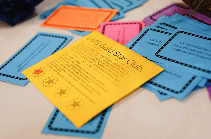 Punch cards from UMS's experimentation with gaming
