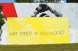 A piece of public street art in the Wynwood Arts District in Miami. Image from the .
