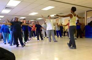 A dance class for seniors at the Brownsville Recreation Center in Brooklyn is