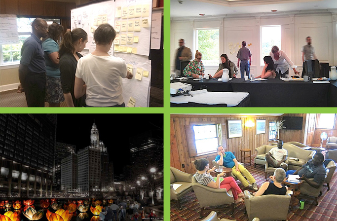 Northrop, Portland Institute of Contemporary Art, Redmoon, and The Theater Offensive each spent a five-day retreat with their teams in the Innovation Lab for the Performing Arts.