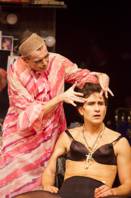 Matt McGrath and Ben Huber in the Denver Center Theatre Company’s world premiere production of The Legend of Georgia McBride. Image: Jennifer M Koskinen.