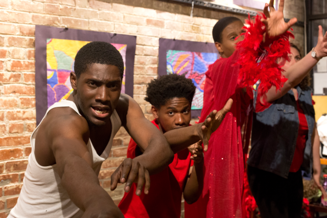 The Theater Offensive's Neighborhood Pride Tour at Haley House. Photo courtesy: Ivy Maiorino.