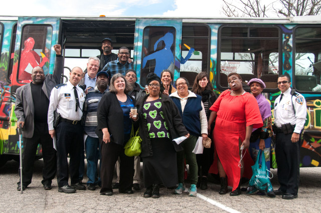 Lab participants in Providence, RI on a learning journey to visit local youth organizations